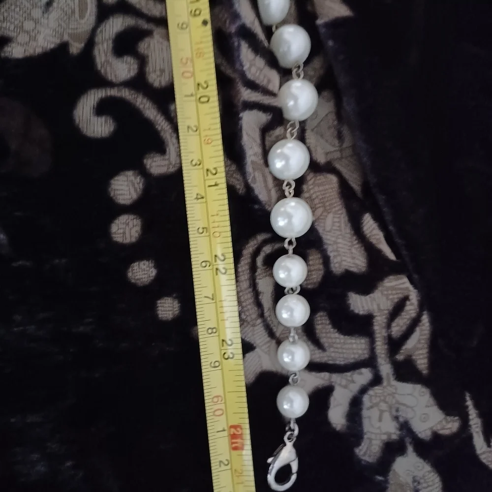 Bella Jack necklace &‎ earring set with Faux pearls & rhinestones with go…